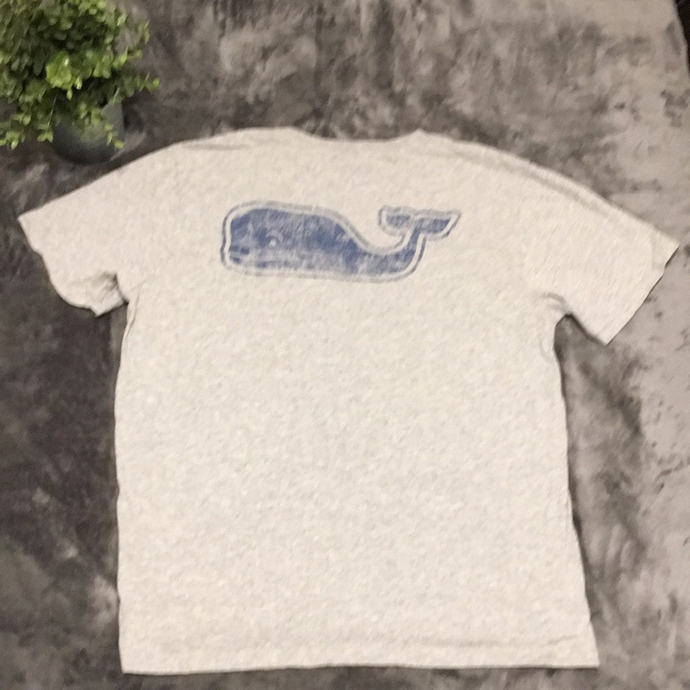 Vineyard Vines Whale Crewneck Mens T-shirt Heather Grey